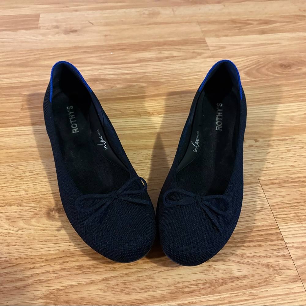 Rothy's Women's Navy Blue Ballet Flats